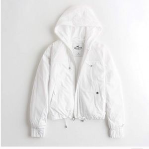 White Windbreaker Hollister